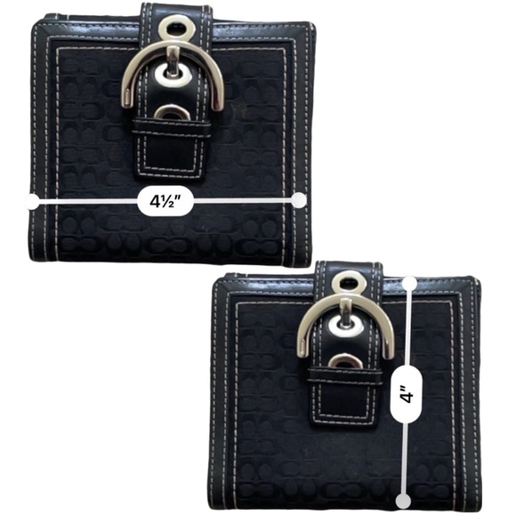 COACH 🩶 EUC Soho Canvas Leather Wallet - Picture 9 of 9